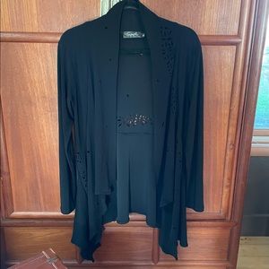 Sympli laser-cut light jacket/cardigan